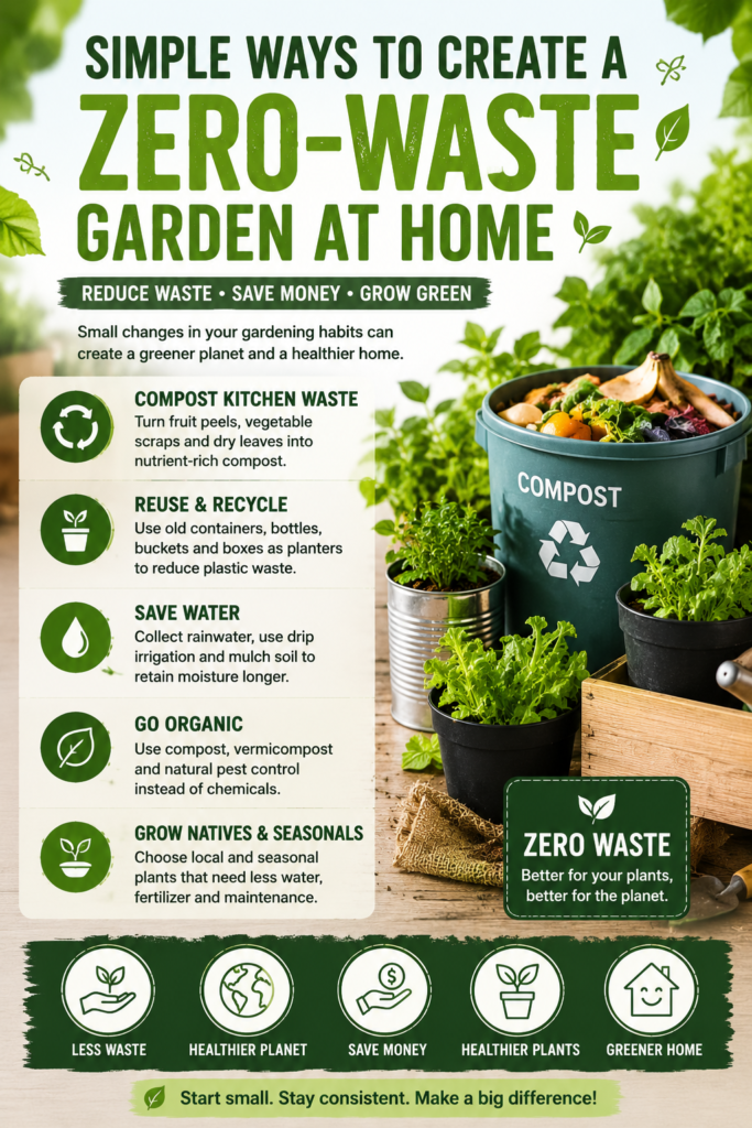To Create a Zero-Waste Garden at Home|Organic Gardening Tips