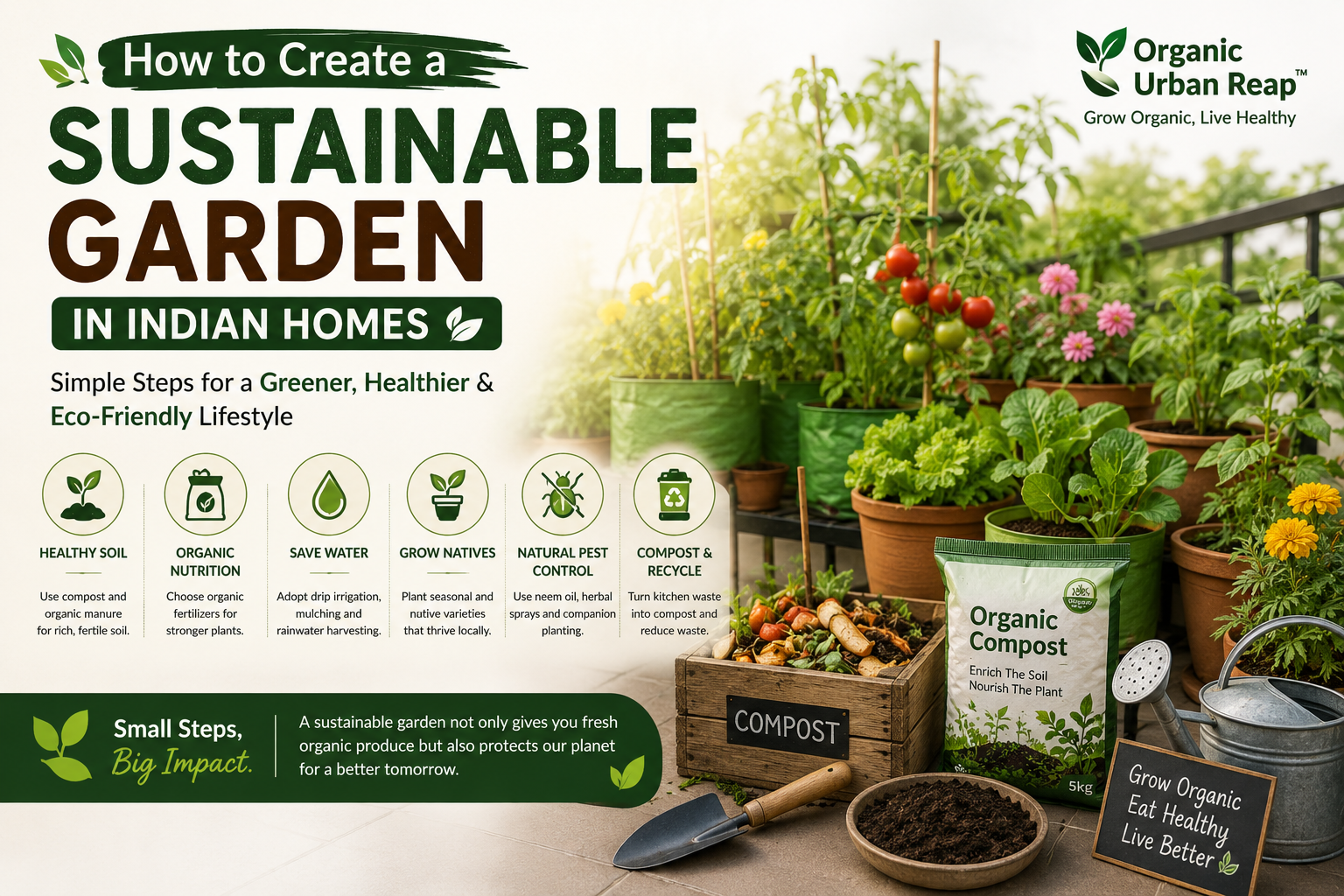 How to Create a Sustainable Garden in Indian Homes