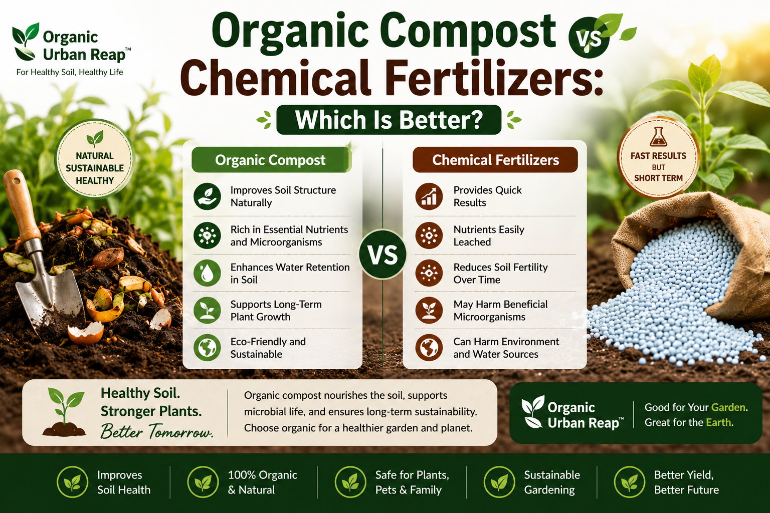 Organic Compost vs Chemical Fertilizers: Which Is Better?