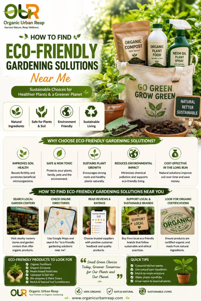 How to find Eco-friendly Gardening Solutions Near me